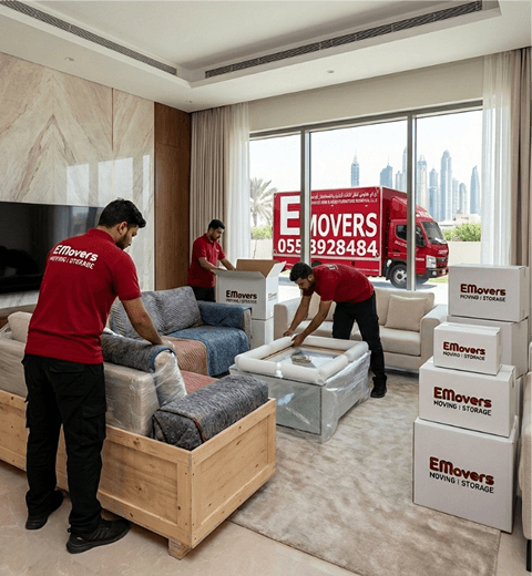 Evilla Mover team — professional villa movers in Dubai